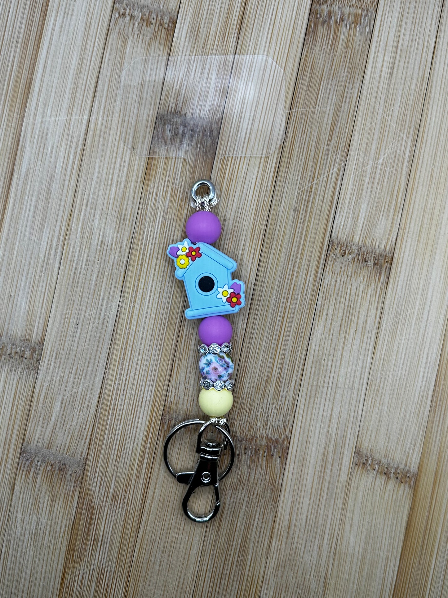 Bird house phone lanyard