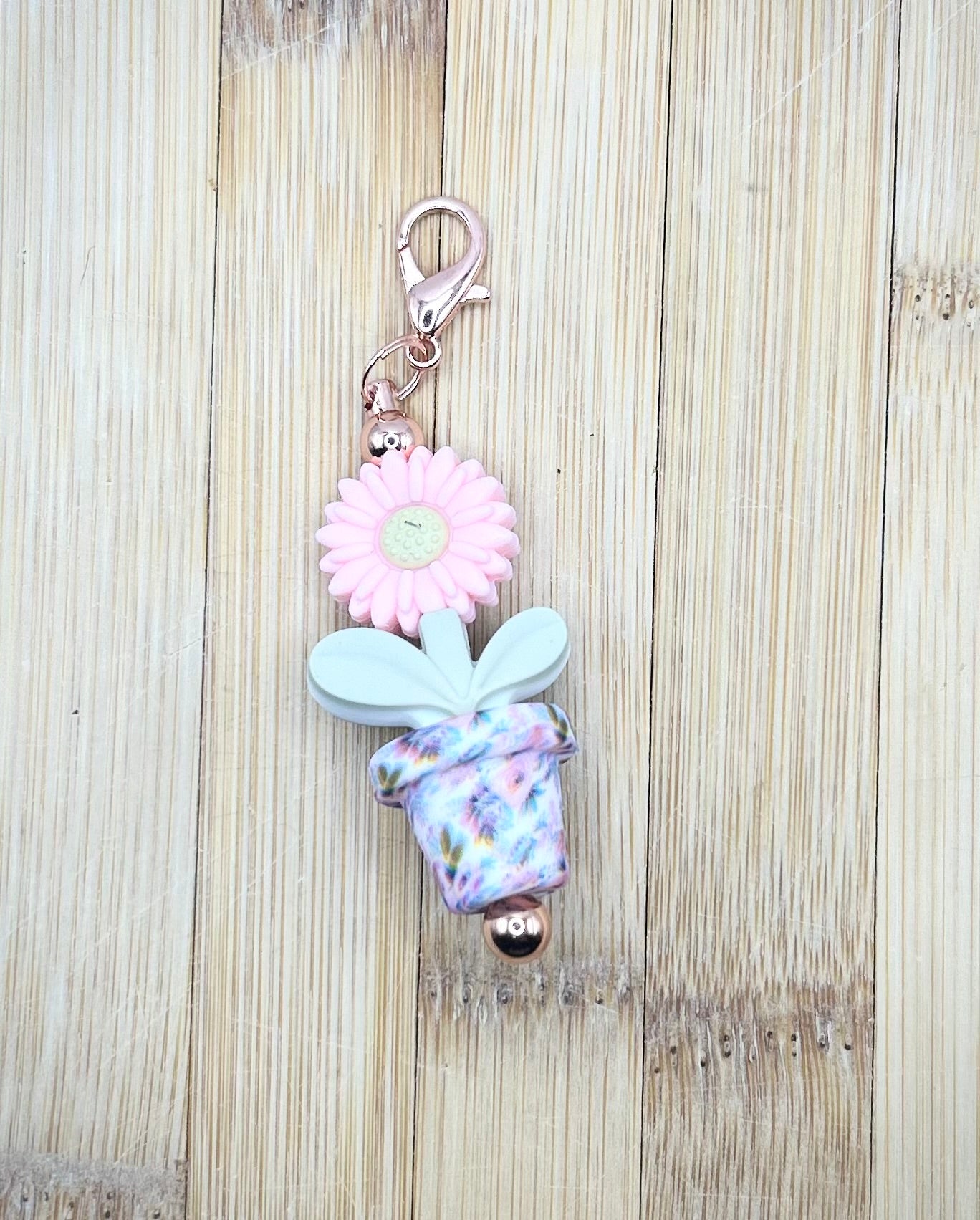 Flower mini keychain