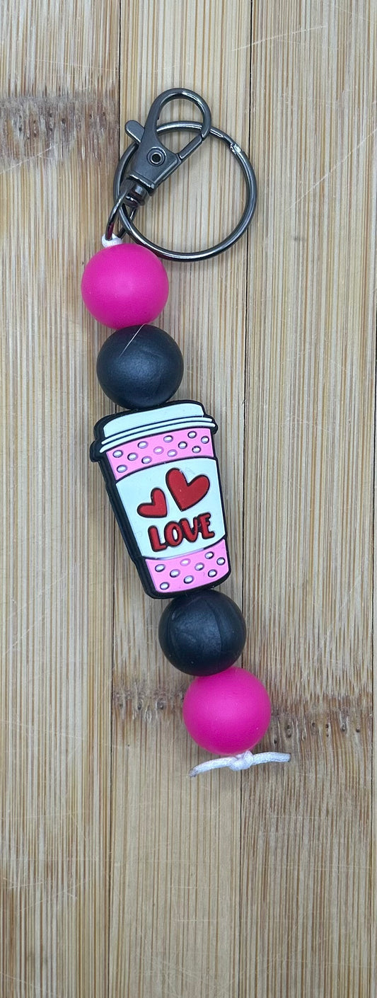 Love coffee mini keychain