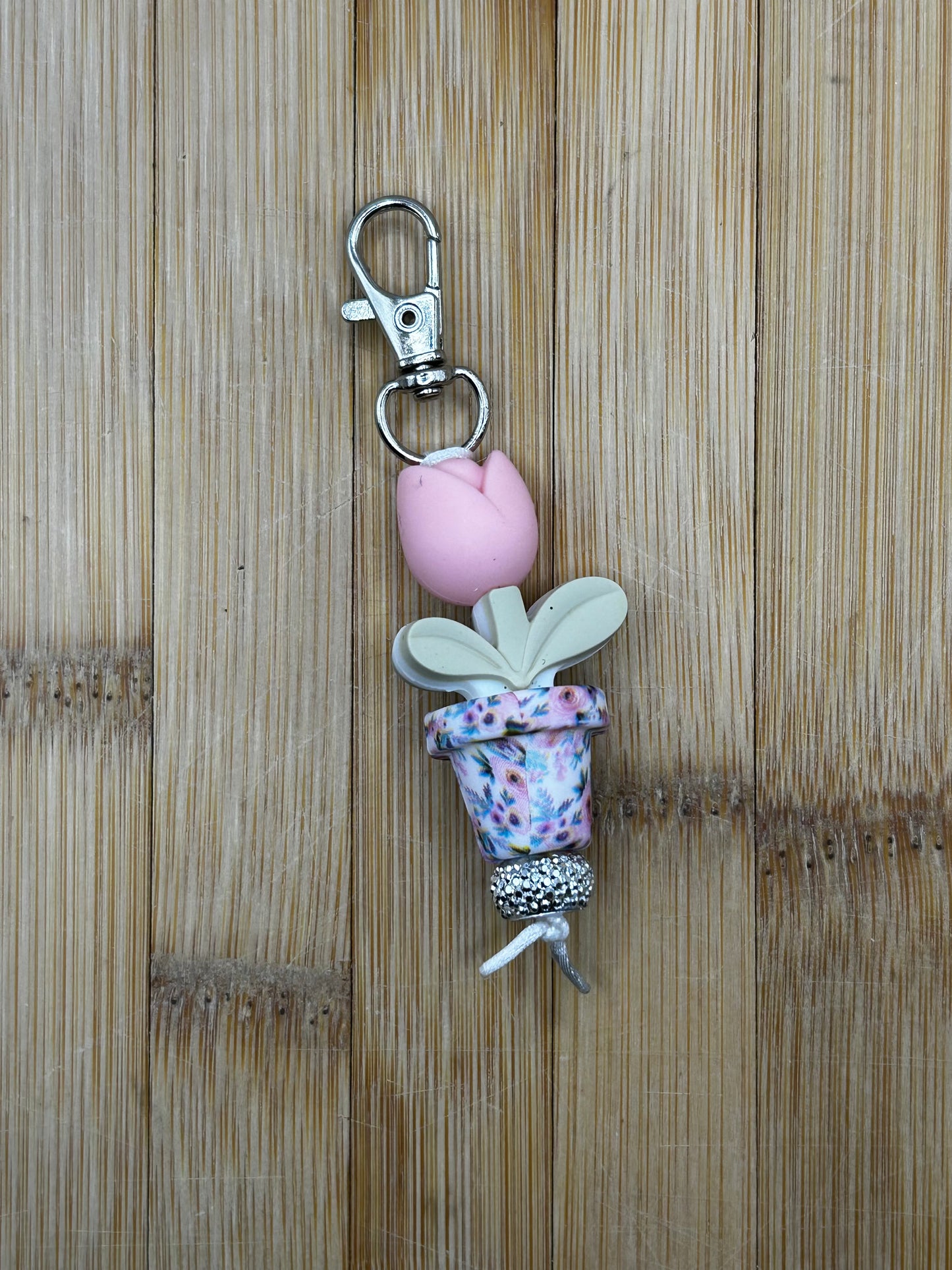 Tulip mini keychain cup charm