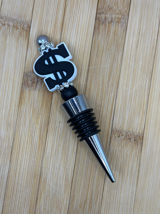 Money wine stopper