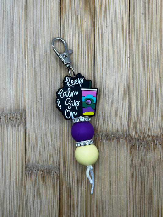 Keep calm mini keychain