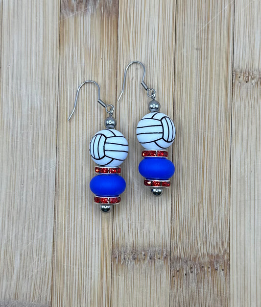 Volleyball earrings