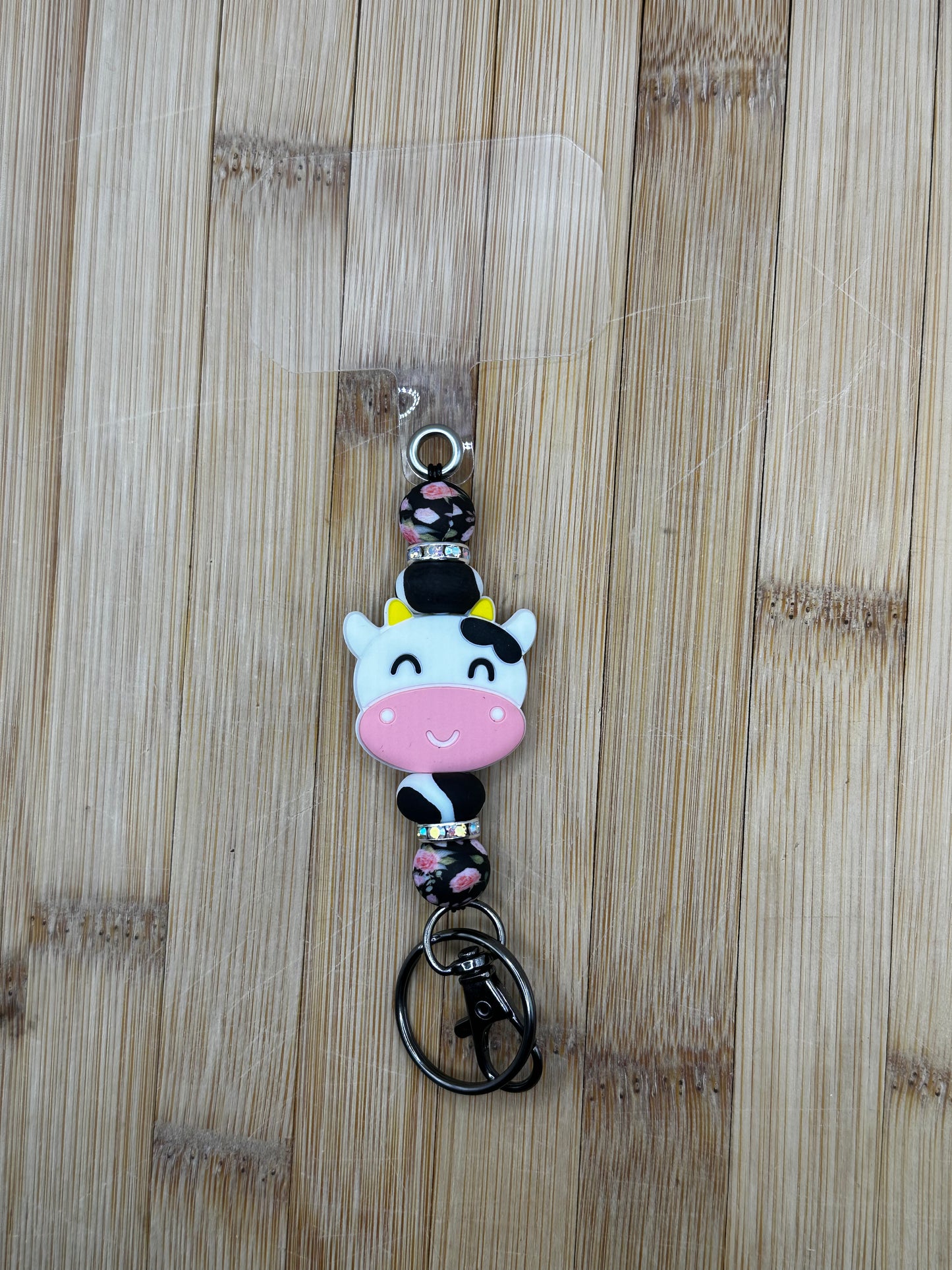 Cow phone lanyard